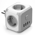 Przedłużacz Rozgałęźnik Kostka Trójnik Do Gniazdka Włącznik Ładowarka USB LEDLUX