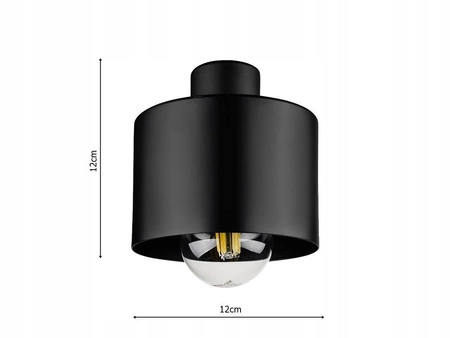 Lampa wisząca LX- 1119 Czarna + Miedź 4x E27 LEDLUX