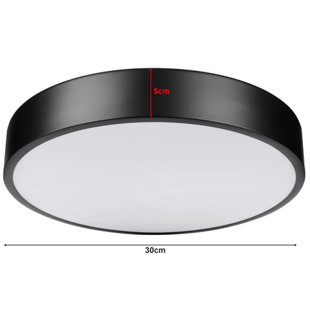 Plafon Lampa Sufitowa LX- 938 Czarny 30W 4000K LEDLUX