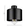 Lampa Sufitowa LX- 1099 Czarna 5x E27 LEDLUX