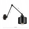 Kinkiet Lampa Ścienna LX- 1202 Czarna 1x E27 LEDLUX