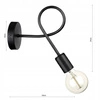 Kinkiet Lampa Ścienna LX- 1068 Czarna 1x E27 LEDLUX