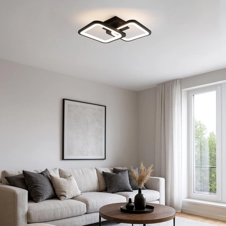 Lampa Sufitowa LED Wisząca nowoczesna żyrandol plafon 54W CCT Remote pilot LX-956