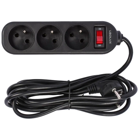 PRZEDŁUŻACZ listwa zasilająca 3m 3 gniazda LEDLUX