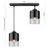 Lampa Sufitowa LX- 1278 Czarna 2x E27