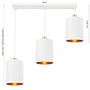 Lampa Wisząca LX- 1309 Biała + Złoto 3x E27 LEDLUX