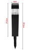 6x Lampa Solarna LED SŁUPEK OGRODOWY Czarny WBIJANY Ozdobny PREMIUM LSOL-003 LEDLUX