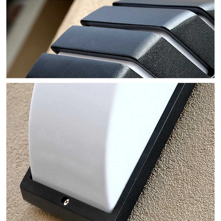 Lampa elewacyjna LED zewnętrzna kinkiet ogrodowy Premium LX-9121 CZARNA LEDLUX