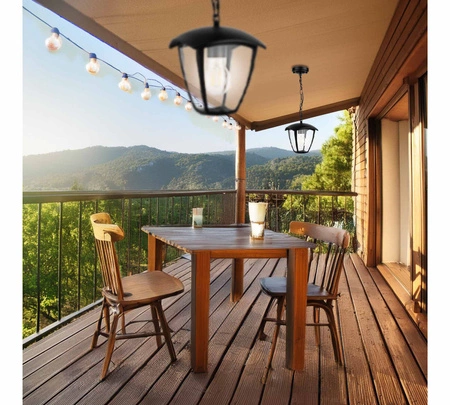 Lampa elewacyjna LED kinkiet ogrodowy LATARNIA wisząca Nowoczesna E27 LEL-0007 LEDLUX