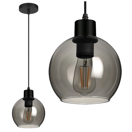 Lampa Wisząca LX- 1136 Czarna 1x E27 LEDLUX