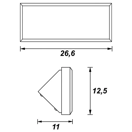 Lampa elewacyjna LED zewnętrzna kinkiet ogrodowy Premium 20W LEL-0010 Szara LEDLUX