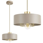Lampa Wisząca Sufitowa Plafon Żyrandol Beżowa Ecru Kaszmir Loft Edison LX1187