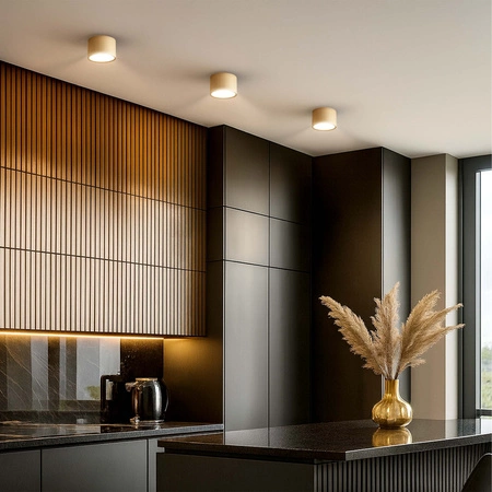 OPRAWA NATYNKOWA Sufitowa HALOGENOWA TUBA LED GX53 Walec SPOT Nowoczesna OPN-013 GOLD