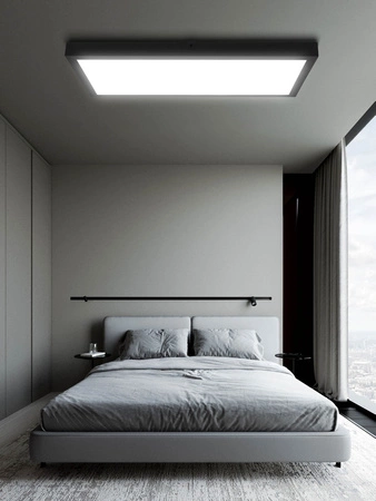 Panel LED natynkowy 36W NW czarny 60x30cm Plafon lampa sufitowa prostokąt LEDLUX