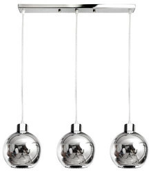 Lampa Wisząca LX- 1004 Srebrna 3x E27 LEDLUX