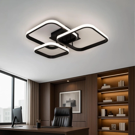 Lampa Sufitowa LED Wisząca nowoczesna żyrandol plafon 30W biała neutralna LX-957