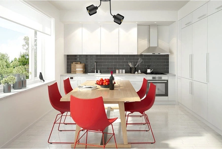 Lampa Sufitowa LX- 1296KBK Czarna 2x E27 LEDLUX