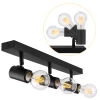 Oprawa Sufitowa Natynkowa Reflektor Listwa LX1003 BLACK 3x E27 LEDLUX