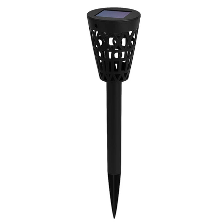 Lampa solarna ogrodowa pochodnia latarnia LED wbijana naziemna czarna LSOL-056 LEDLUX
