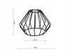 Lampa Sufitowa LX- 1023 Czarna + Miedź 3x E27 LEDLUX