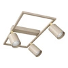 Lampa Sufitowa Plafon Ramka Kaszmir Ecru Beżowa 3x GU10 do Pokoju Sypialni OPN-008  3x GU10 BEIGE