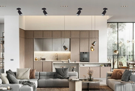 Oprawa Sufitowa Natynkowa Reflektor GU10 8360 Czarna LEDLUX