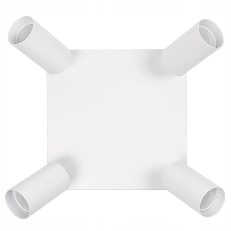 Oprawa Sufitowa Natynkowa Reflektor Kwadratowa GU10 LX-8370-4 Biała LEDLUX