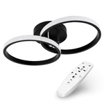 Lampa Sufitowa Wisząca LED Dwa Koła LX- 935 22W Czarna 3000-6000K LEDLUX