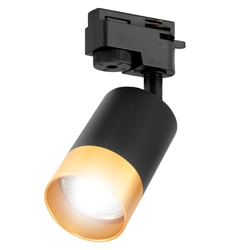 Lampa Szynowa Reflektor Halogen LED GU10 Czarny Złoto+Miedź LEDLUX