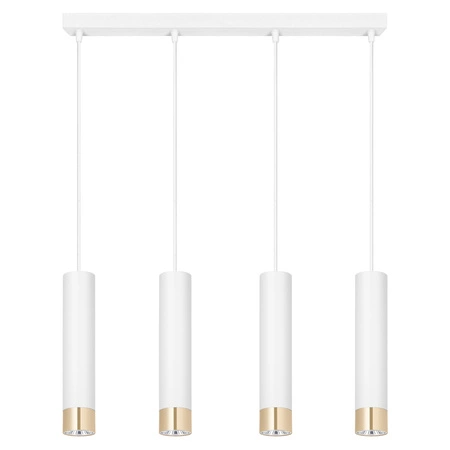 Lampa Wisząca LX-1415 Biała + Złoto 4x GU10 LEDLUX