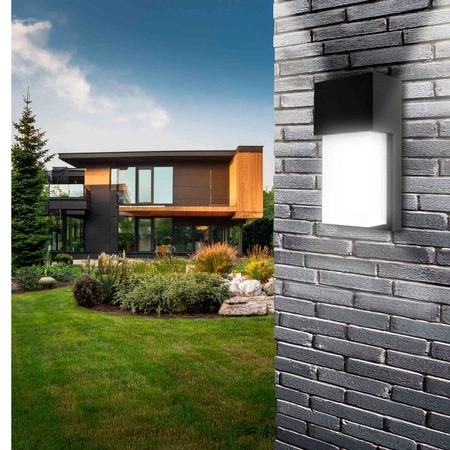 Lampa Kinkiet zewnętrzny ścienny Modern Nowoczesny Czarny E27 LX- 9122 Czarny LEDLUX