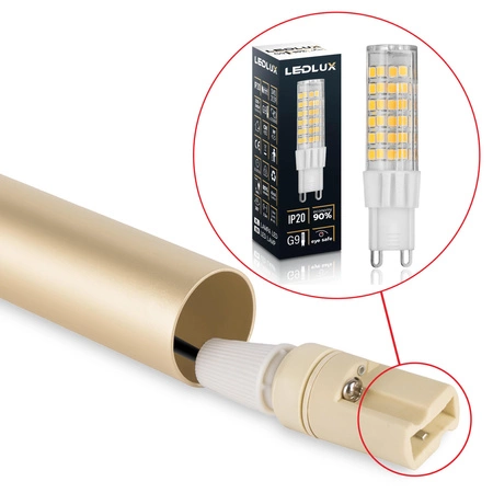 Lampa Sufitowa wisząca LED Tuba ZŁOTA nowoczesna 3xG9 LX-1161 LEDLUX