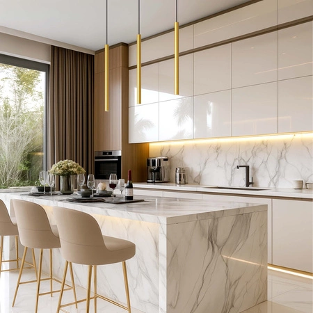 Lampa Sufitowa wisząca LED Tuba ZŁOTA nowoczesna G9 LOFT LX-1143 LEDLUX