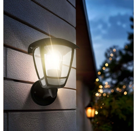 Kinkiet Ogrodowy Lampa Elewacyjna Zewnętrzna Latarnia LX- 9120 Czarny LEDLUX