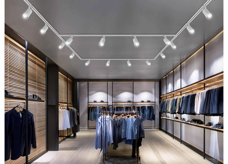 Łącznik Trójnik do Szyn Oświetleniowych LED Typ T Biały LEDLUX