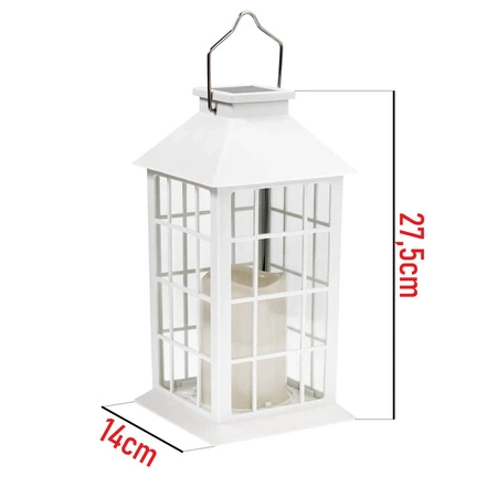 2x Lampa solarna Latarenka ogrodowa LED SOLARNA Lampion Latarnia Znicz LSOL-017 LEDLUX