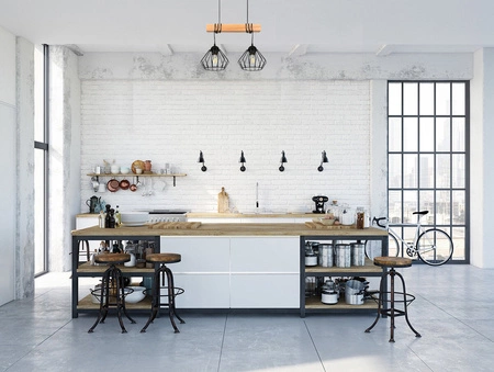 Lampa Wiszaca LX- 1395 Czarna + Drewno 3x E27 LEDLUX