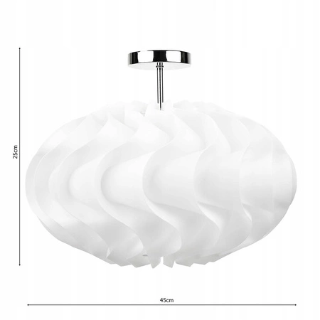 Lampa Sufitowa LX- 75 Biała 1x E27 LEDLUX