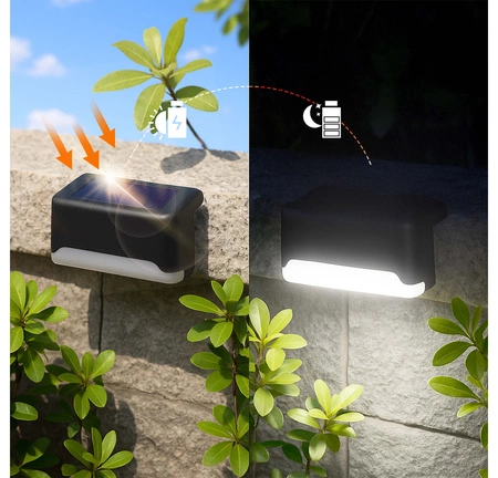Lampa Solarna LED schodowa ogrodowa wodoodporna na taras zewnętrzna LSOL-012 LEDLUX