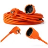 PRZEDŁUŻACZ OGRODOWY DO LAMPEK KOSIARKI BUDOWLANY GRUBY SZNUR 15m Orange LEDLUX
