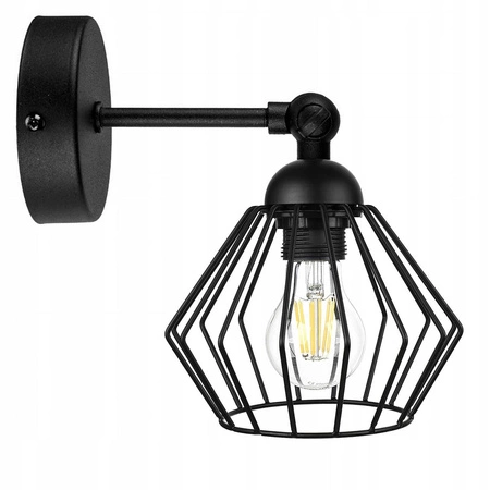 Kinkiet Lampa Ścienna LX- 1026 Czarna Moved 1x E27 LEDLUX