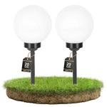 Lampa Solarna LED biała kula 15cm LSOL-002 LEDLUX