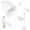 Lampa Podłogowa stojąca 2xE27 nowoczesna Regulowana do salonu Loft LPD-005 WHITE E27 LEDLUX