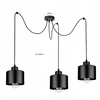 Lampa Wisząca LX- 1129 Czarna 3x E27 LEDLUX