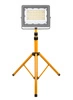 Halogen LED Statyw Budowlany Naświetlacz 1x50W / 50W 5000lm Stojak Przewód barwa biała neutralna LEDLUX