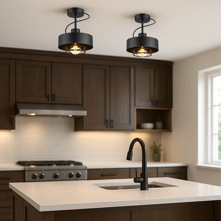 Lampa Sufitowa LX- 1259 Czarna 1x E27 LEDLUX