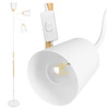 Lampa Podłogowa stojąca LED E27 nowoczesna Biała Regulowana do salonu Loft LPD-004 E27 LEDLUX