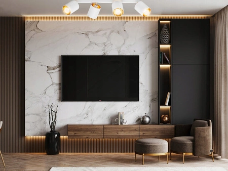 Lampa Sufitowa LX- 1383 Biała + Złoto 4x E27 LEDLUX