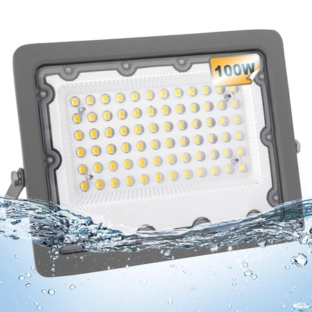 Halogen LED Statyw Budowlany Naświetlacz 2x100W / 200W 20000lm Przewód barwa biała neutralna LEDLUX