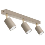 Lampa Sufitowa Żyrandol Plafon Beżowa Kaszmir GU10  8370-3 BEIGE + GOLD